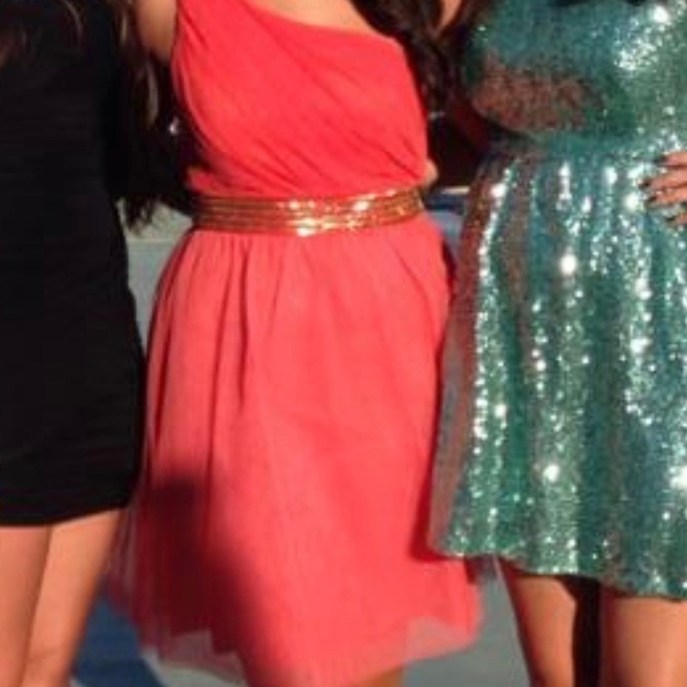 Coral homecoming/cocktail dress